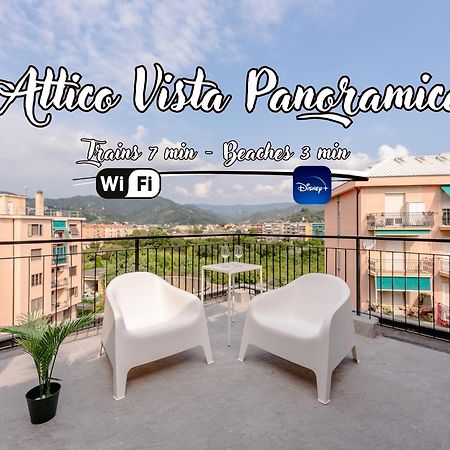 Penthouse Panoramic View - Sea 3Min - Ac - Wifi Lägenhet Albisola Superiore Exteriör bild